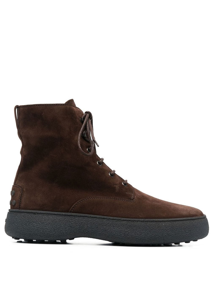W.G. SUEDE LACE-UP ANKLE BOOTS