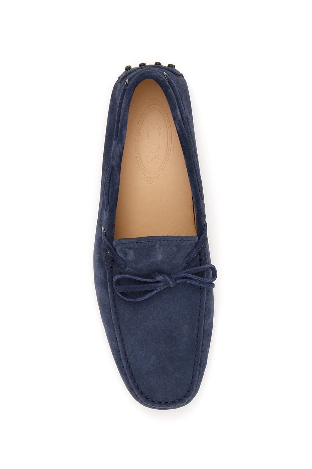 SUEDE MOCCASIN WITH GROMMETS