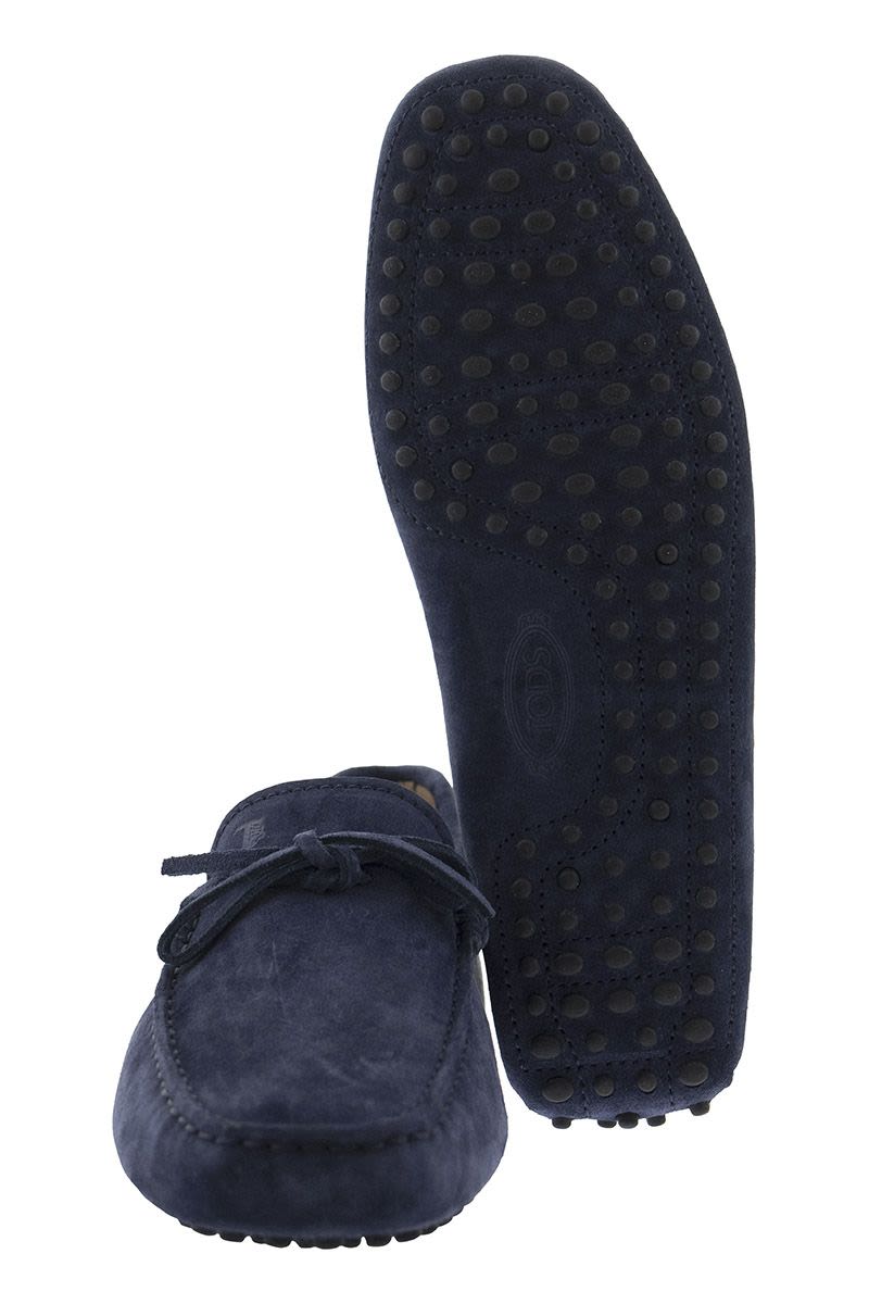 SUEDE MOCCASIN WITH GROMMETS