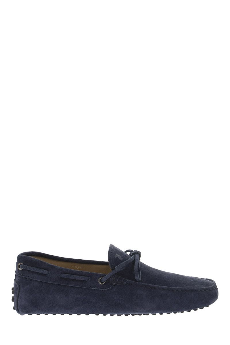 SUEDE MOCCASIN WITH GROMMETS