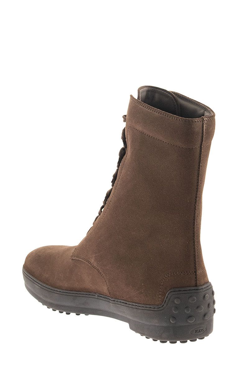 WINTER RUBBER BOOTS IN SUEDE LEATHER