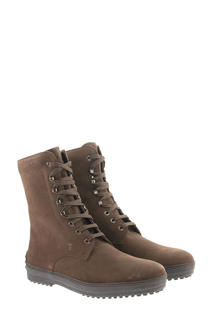WINTER RUBBER BOOTS IN SUEDE LEATHER