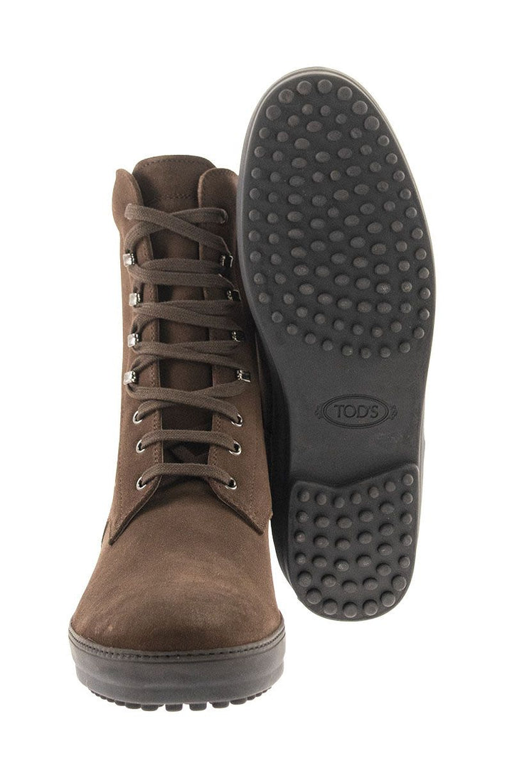 WINTER RUBBER BOOTS IN SUEDE LEATHER