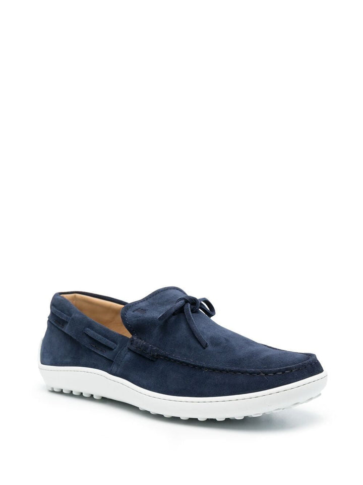 suede lace-up loafers