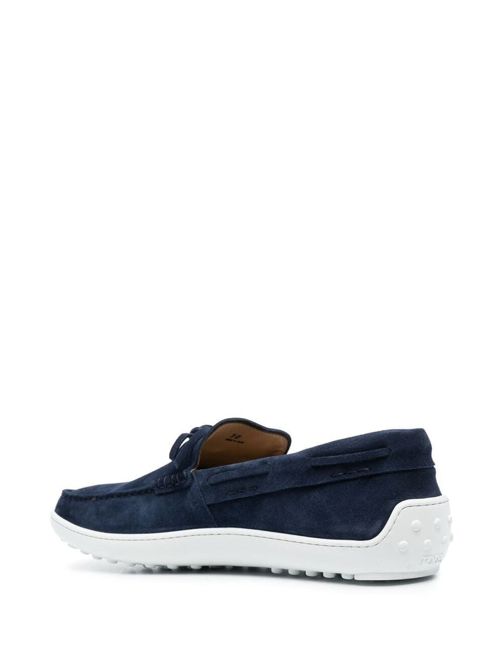 suede lace-up loafers