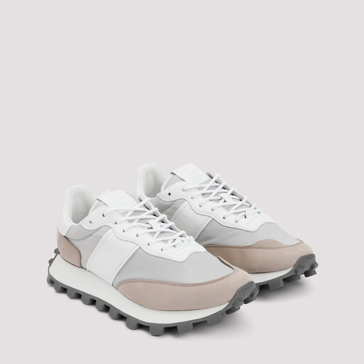 TOD`S 1T IN LEATHER AND FABRIC SNEAKERS