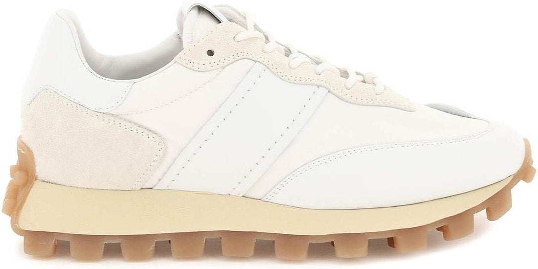 LEATHER AND FABRIC 1T SNEAKERS