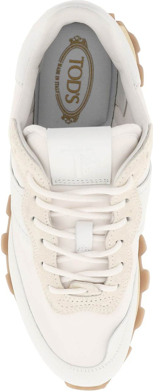 LEATHER AND FABRIC 1T SNEAKERS