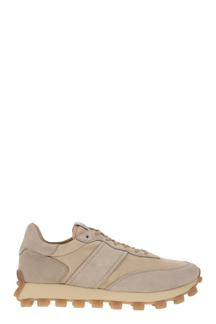 1T - NUBUCK AND LEATHER TRAINERS