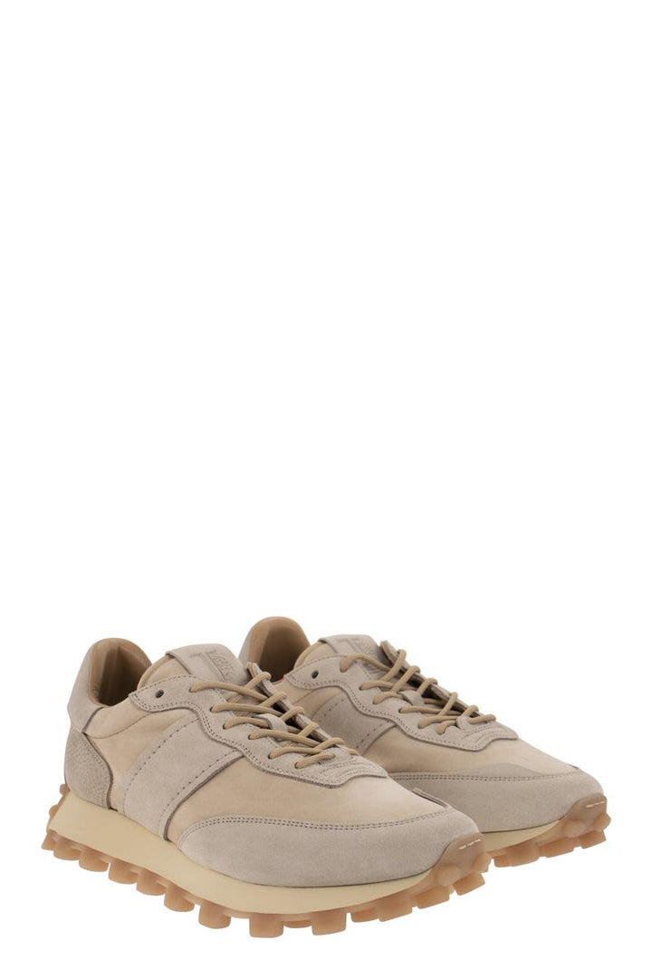 1T - NUBUCK AND LEATHER TRAINERS