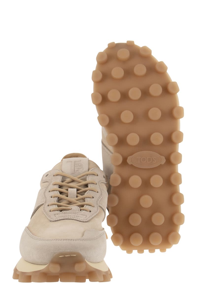 1T - NUBUCK AND LEATHER TRAINERS