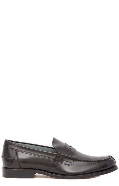 RAFFIA CANVAS PENNY LOAFERS