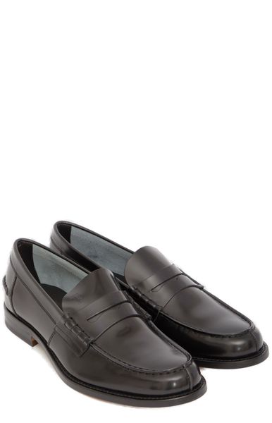 RAFFIA CANVAS PENNY LOAFERS