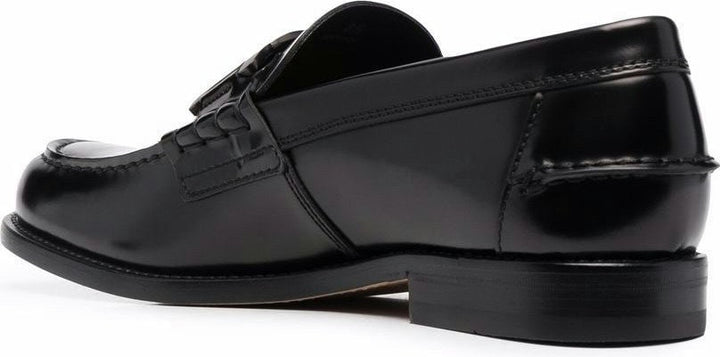 CHAIN-LINK DETAIL LOAFERS