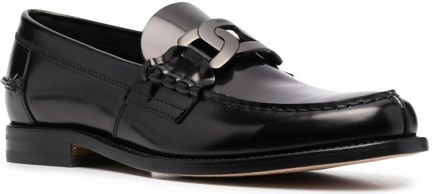 CHAIN-LINK DETAIL LOAFERS