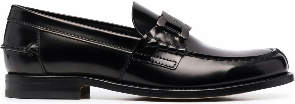 CHAIN-LINK DETAIL LOAFERS