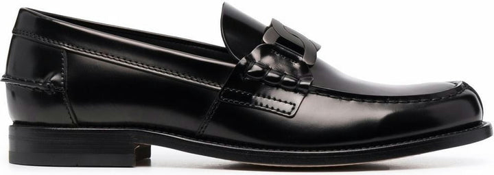 CHAIN-LINK DETAIL LOAFERS