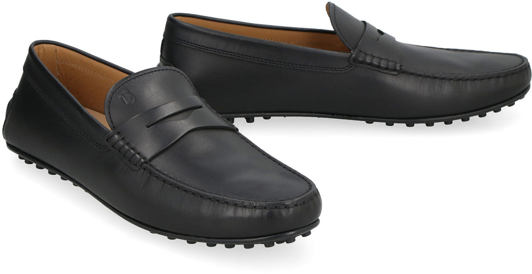 TOD'S LEATHER GOMMINO DRIVER LOAFERS