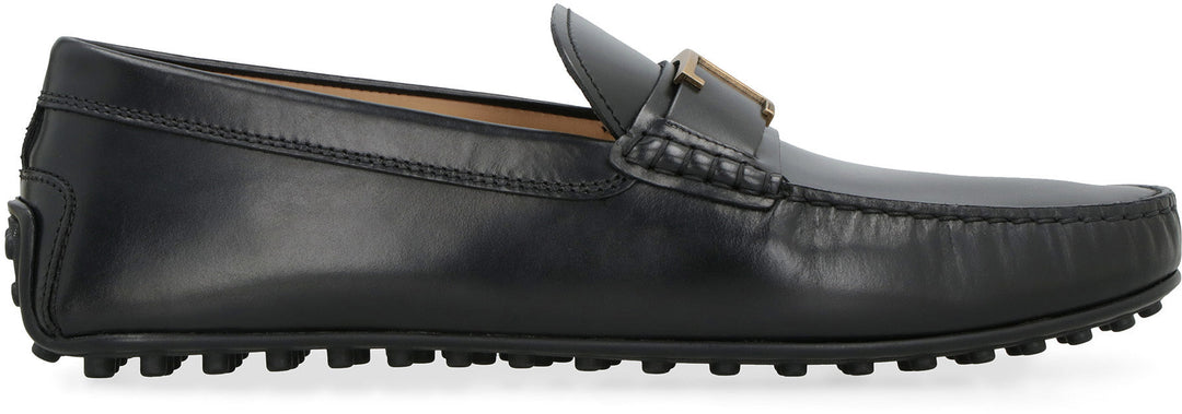 LEATHER MOCCASIN WITH GROMMETS