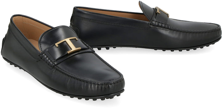 LEATHER MOCCASIN WITH GROMMETS