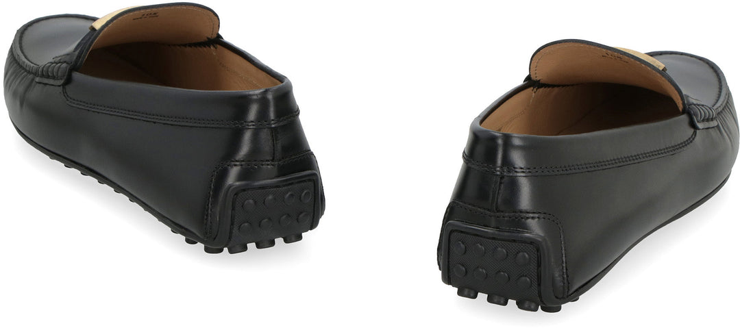 LEATHER MOCCASIN WITH GROMMETS