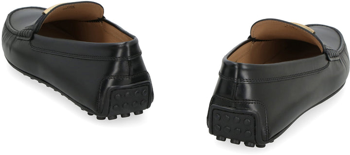 LEATHER MOCCASIN WITH GROMMETS
