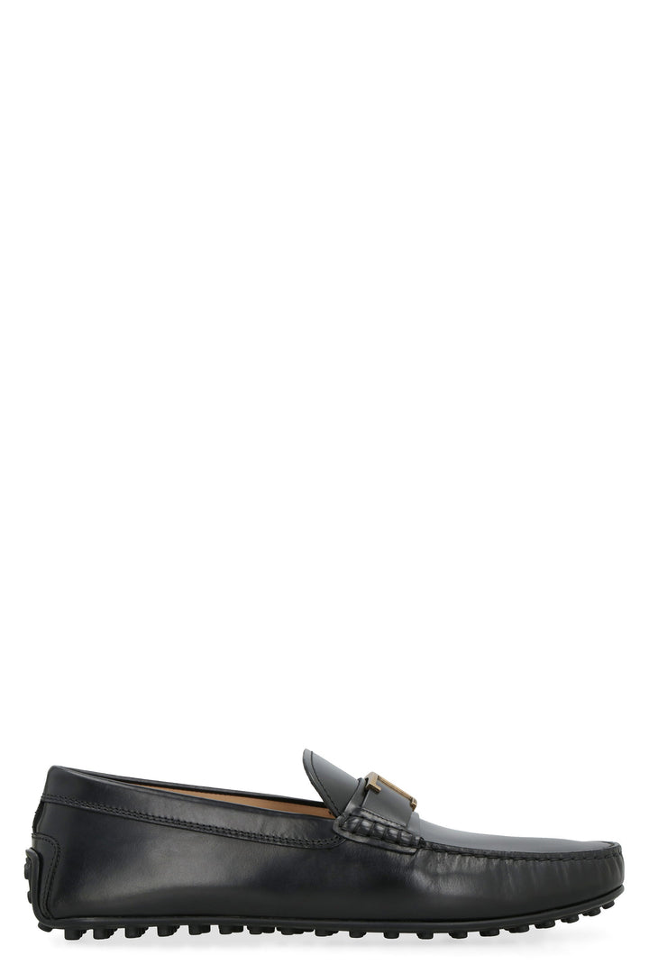 LEATHER MOCCASIN WITH GROMMETS