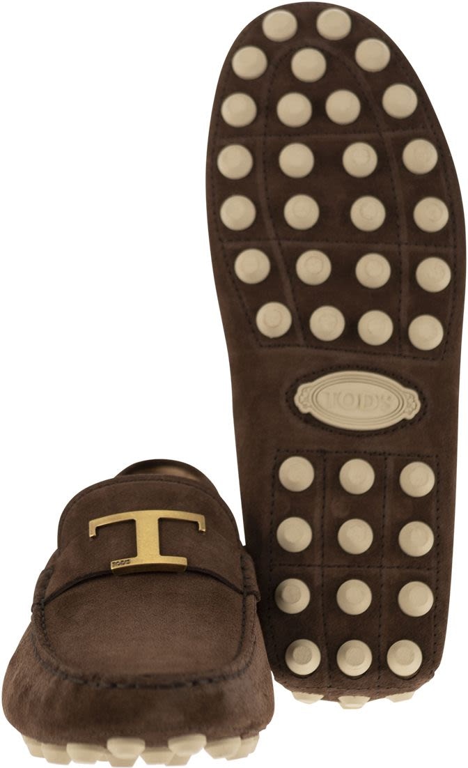 RUBBER BUBBLE T TIMELESS IN SUEDE LEATHER