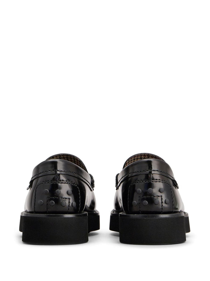 LEATHER MOCCASIN WITH RUBBER BOTTOM