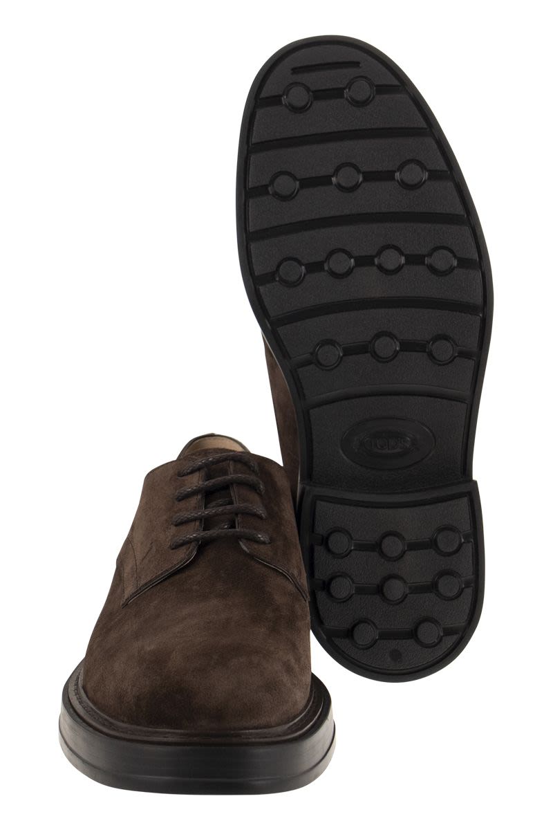 SUEDE LACED LEATHER