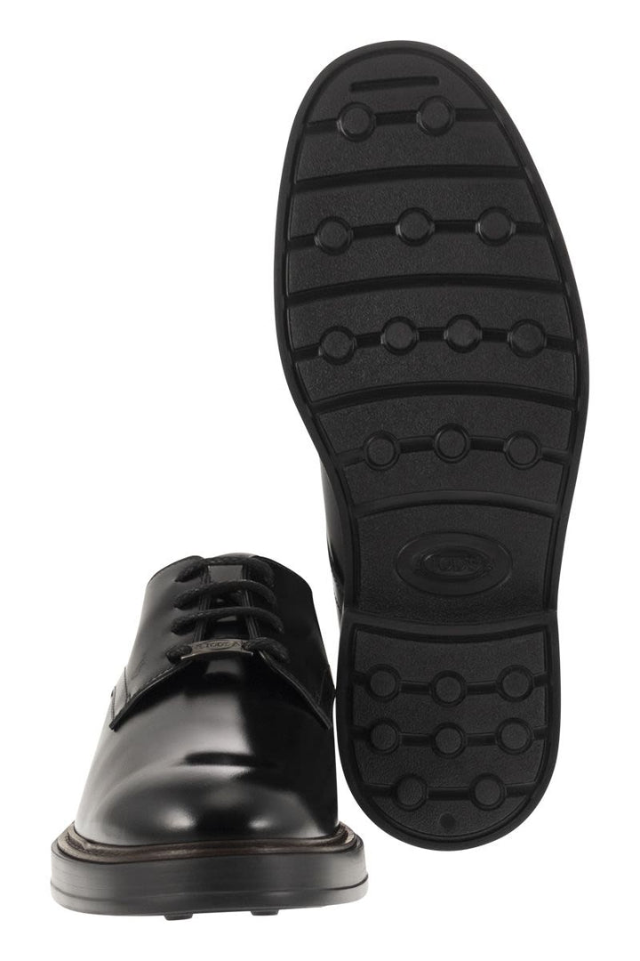 LEATHER LACE-UP