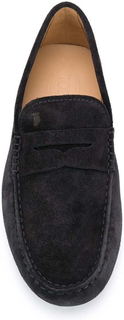 ALMOND TOE LEATHER LOAFERS
