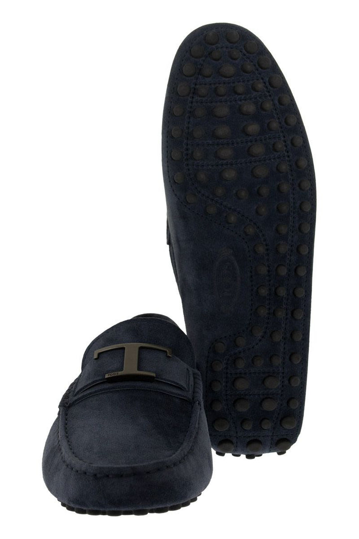 SUEDE LEATHER MOCCASIN GOMMINO