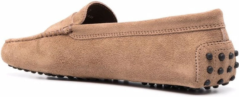 BEIGE SUEDE GOMMINO LOAFERS
