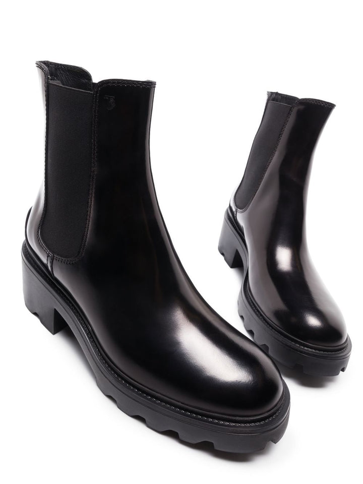 LEATHER HEEL BOOTS