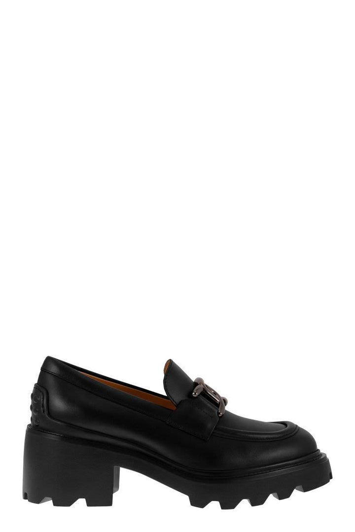 HIGH LEATHER LOAFER