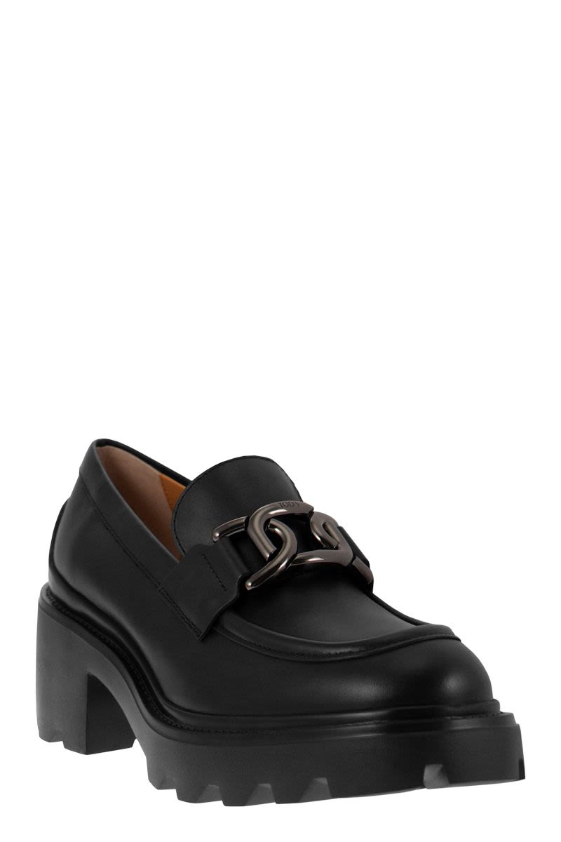 HIGH LEATHER LOAFER