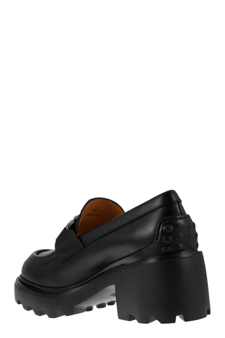 HIGH LEATHER LOAFER