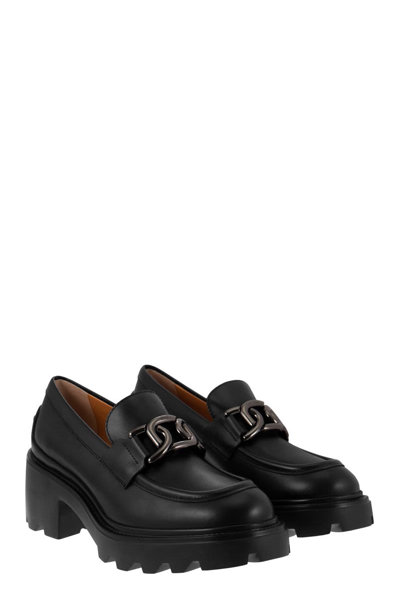 HIGH LEATHER LOAFER