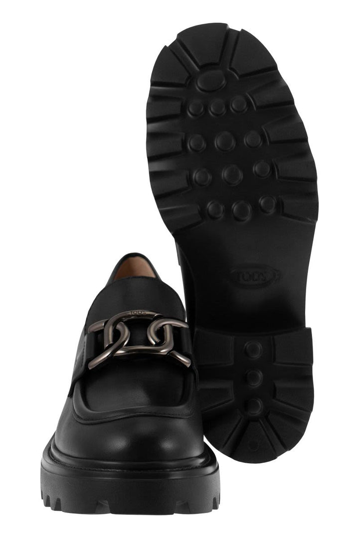 HIGH LEATHER LOAFER