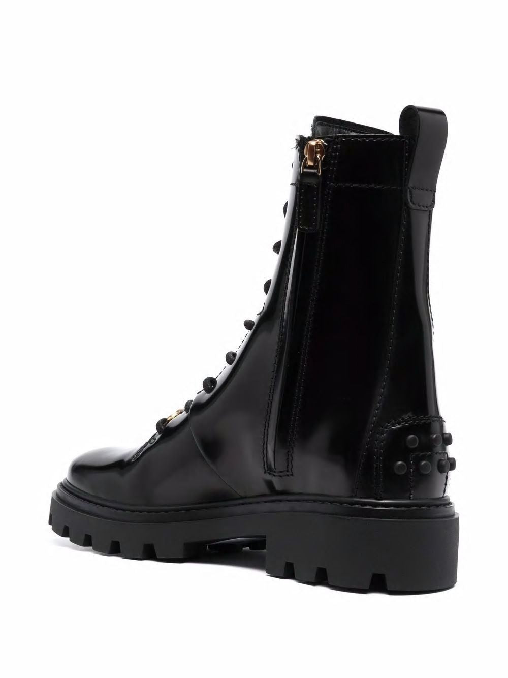 LEATHER COMBAT BOOTS