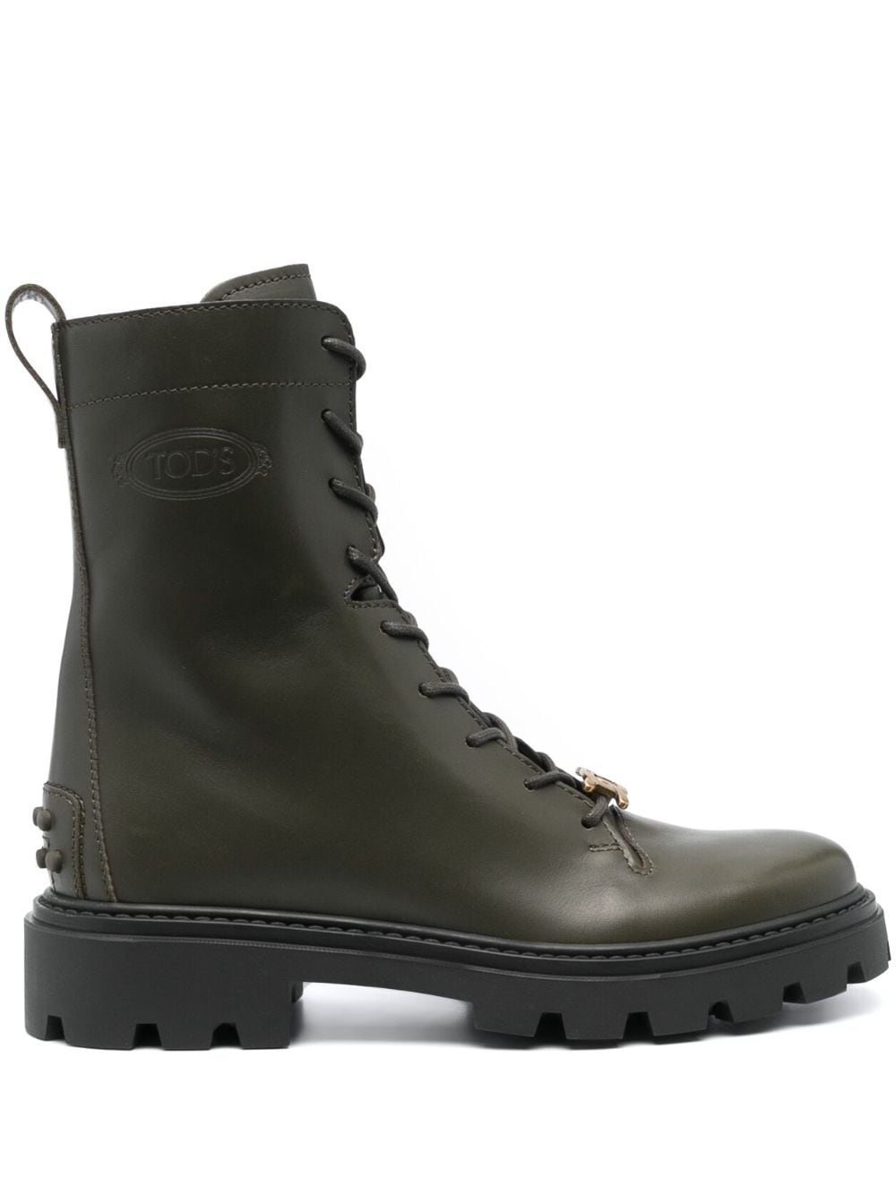 CALF LEATHER ANKLE BOOTS
