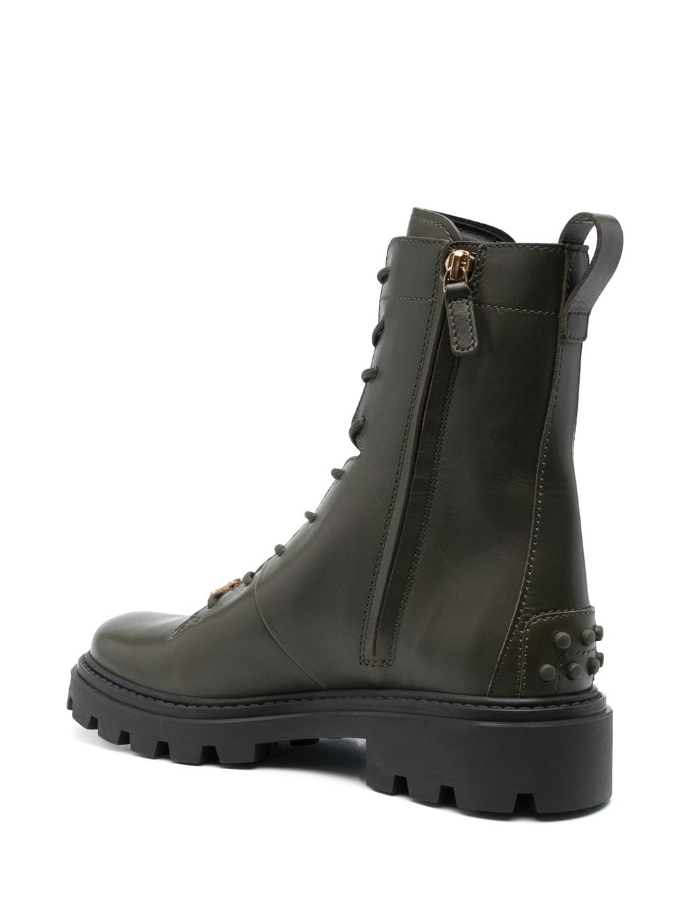 CALF LEATHER ANKLE BOOTS