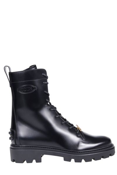 LEATHER COMBAT BOOTS