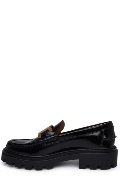LOGO PLAQUE PLATFORM LOAFERS