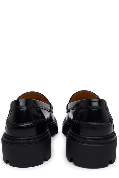 LOGO PLAQUE PLATFORM LOAFERS