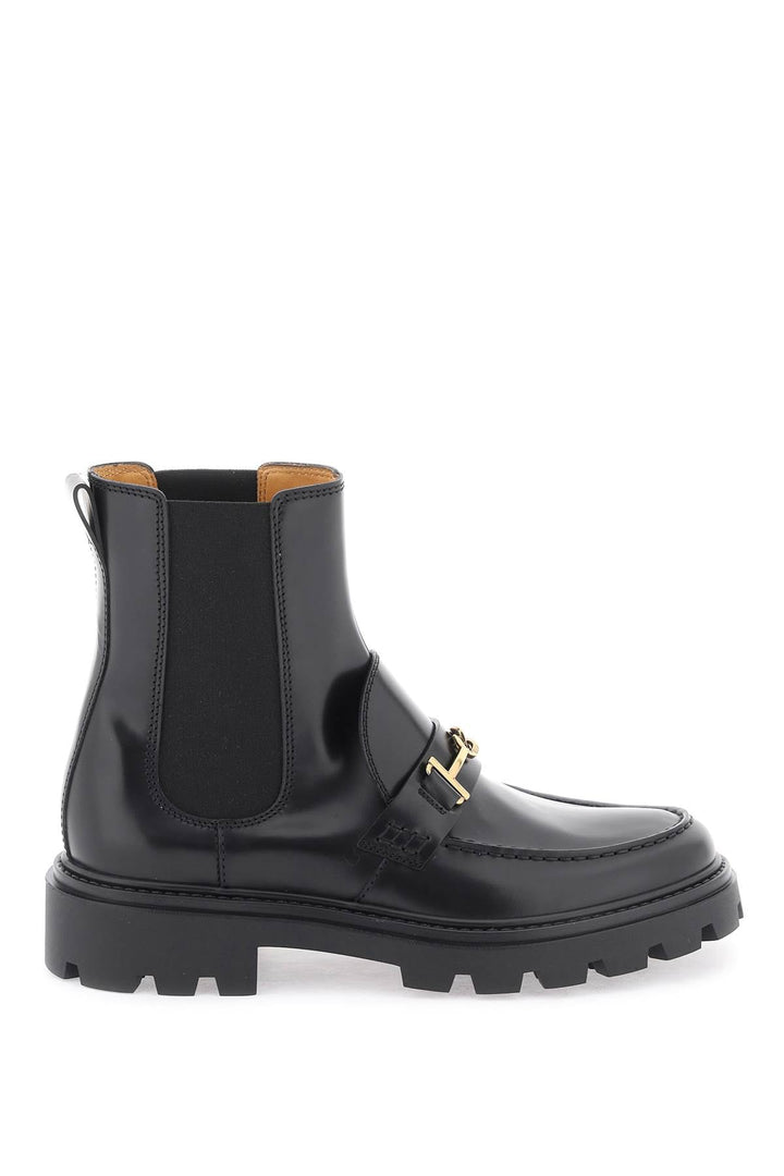 CHELSEA ANKLE BOOTS WITH METAL DETAIL