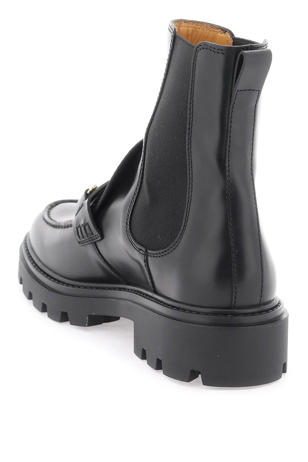 CHELSEA ANKLE BOOTS WITH METAL DETAIL