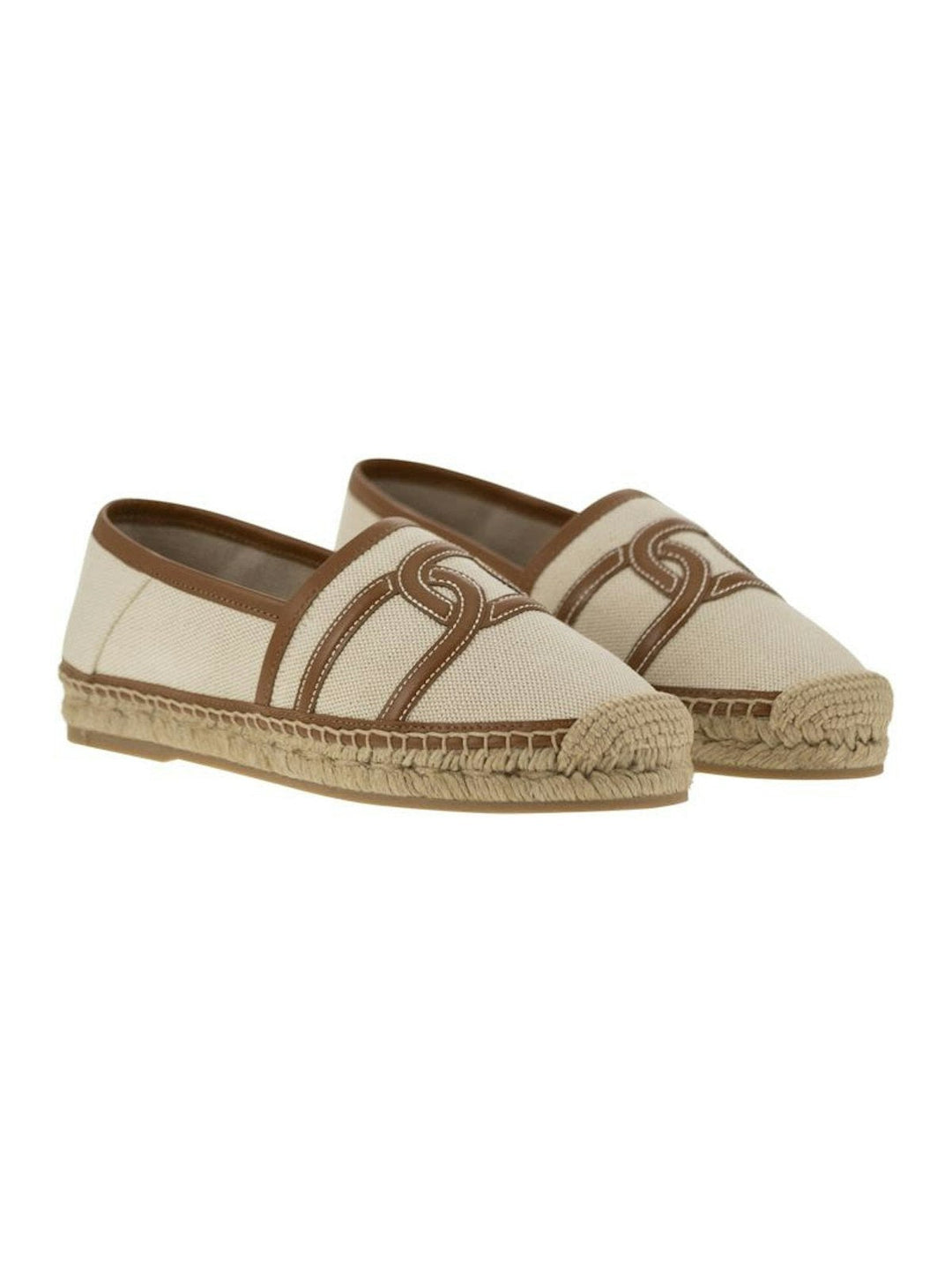 SLIP-ON KATE IN CANVAS AND LEATHER