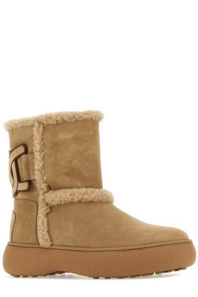 LEATHER RAFFIA ANKLE BOOTS